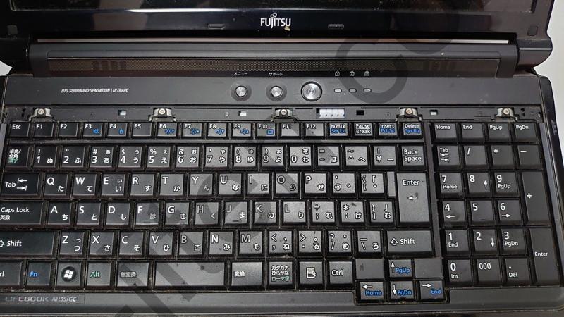 Lifebook AH55/GCのキーボード交換修理