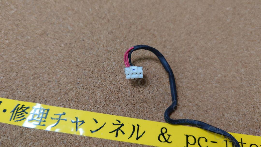 NEC VERSAPRO VK21LX-C DCジャック(給電端子) 実物写真 6枚目 NBL80 DC.IN.CABLE.ASSY P/N DC301009R00Rev 1.0