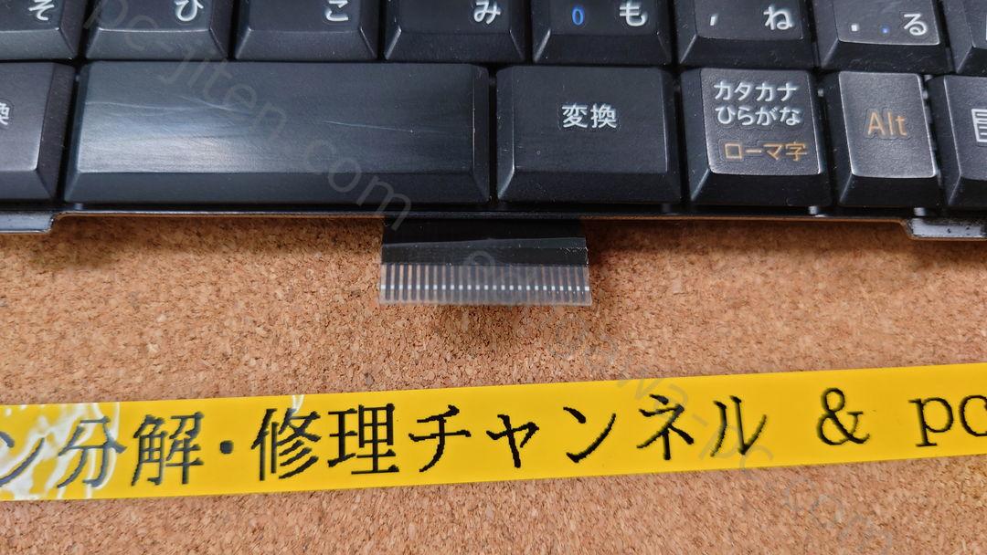 NEC VERSAPRO VK21LX-C キーボード 実物写真 1枚目 V102602DJ1 JA P/N PK130B63A00 Rev 0C JA