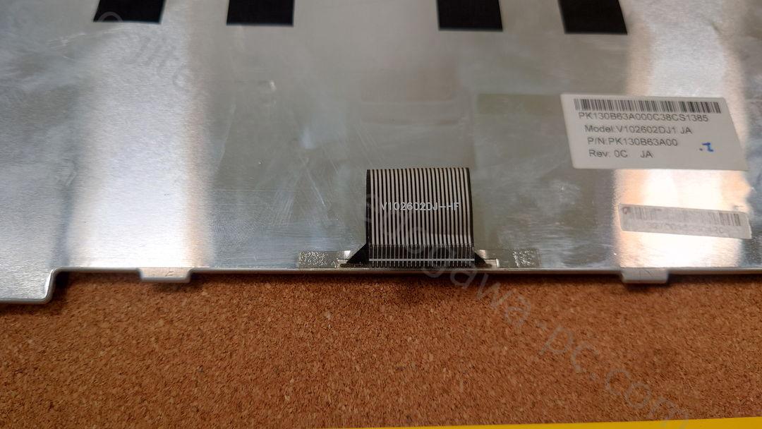 NEC VERSAPRO VK21LX-C キーボード 実物写真 5枚目 V102602DJ1 JA P/N PK130B63A00 Rev 0C JA